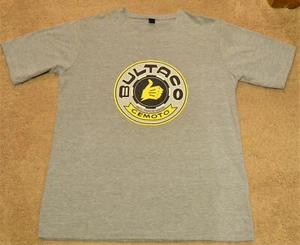 Bultaco Motorcycle T Shirt Gray Size Medium - Picture 1 of 3