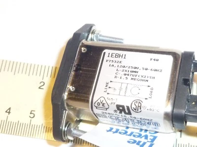 Corcom , Feller AC power connector/ filter Corcom  1EDH1 , Feller 8843.N1.30 - Image 1 of 3