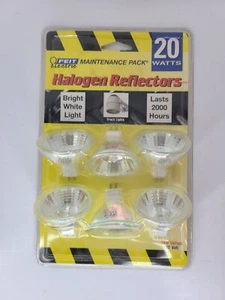FEIT Electric Halogen Lightbulbs￼ Flood Lights 12 Volt/20w BAB 6 Pack Bulbs New - Picture 1 of 6