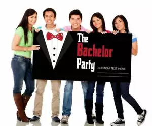 The Bachelor Party Banner, Poster, Custom Banner, Bachelor Party decor - Picture 1 of 3