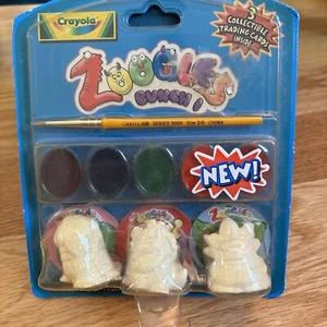 CRAYOLA Set di 3 Zoogles Mazzo 1 Animali Kit Pittura 2004 Zooglings Nuovo con scatola - Foto 1 di 6