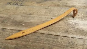 Whistle lanyard. Leather. Genuine military surplus.Light tan. - Picture 1 of 2