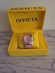 WATCH; Invicta, Women's Pink Lupah Silver DIAL PINK Band Needs A Battery Parts - Picture 1 of 9