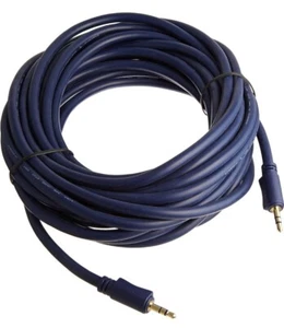 C2G 40604 Velocity 3.5mm M/M Stereo Audio Cable AUX Cable Blue 25 Feet 7.62 M - Picture 1 of 3