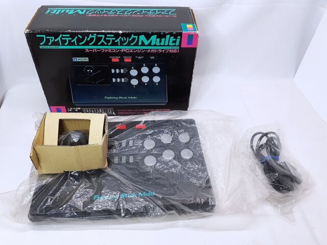 Hori Fighting Stick Multi H3J-07 Super Famicom PC Engine Megadrive Boxed  Tested