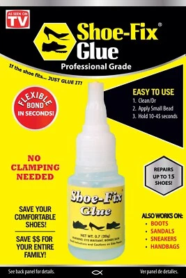 Shoe-Fix Glue: Professional Grade Shoe Repair Glue For Shoes, Sandals and more - Image 1 of 4