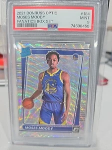 2021-22 Donruss Optic Moses Moody Rated Rookie Silver Wave Prizm PSA 9 - Picture 1 of 1