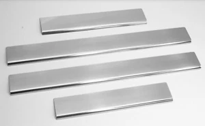 Set Edelstahl Einstiegsleisten Chrom Matt für Land Rover Discovery III 2004-2009 - Picture 1 of 3