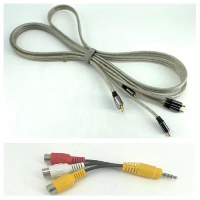 RCA High Performance Digital Audio Video Cable 9ft + RCA to 3.5mm Adapter EUC - Image 1 of 4