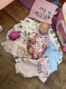 Micro Full Body Soft Silicone Baby Mini Reborn Doll toy with Clothes