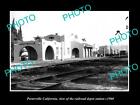 Old 8X6 Historic Photo Of Porterville California Railroad Depot Station C1960