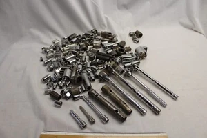 HUGE Socket Lot over 186 pieces, Ratchets, Extensions,3/8 and 1/4 Drive Misc - Picture 1 of 6