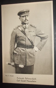 Sozialgeschichte ECHTFOTO Postkarte FINNLANDS FELDMARSCHALL CARL GUSTAF WAYHEIM - Bild 1 von 1