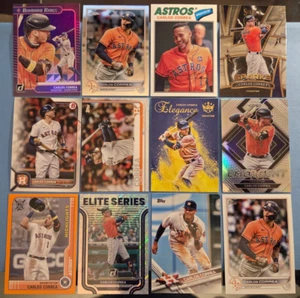 Carlos Correa 12 Card Lot Inserts Prizm Chrome Houston Astros Collection MLB - Picture 1 of 4