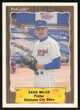 1990 ProCards   David Miller #431 Oklahoma City 89ers