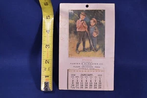 Vintage 1910 Hunter & McMaster Co Calendar,Pittsfield Maine,Untorn Pages - Picture 1 of 4