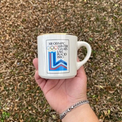 VTG 80’s XIII Olympic Winter Games Lake Placid Mug - Image 1 of 4