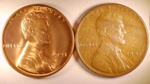 Centavo Lincoln 1941 y grano de madera 1941 - Imagen 1 de 6