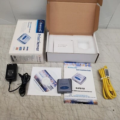 Hawking Technology 10/100M LAN Print Server HPS1U - Image 1 of 4
