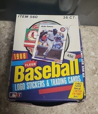 Caja de cera de béisbol Fleer 1988 36 paquetes Tom Glavine, Edgar Martinez radiocontrol  Foto 1 de 2