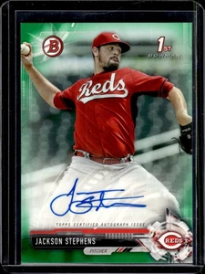 2017 Bowman #PA-JS Jackson Stephens Paper Prospect Autographs Green #/99 - Picture 1 of 2