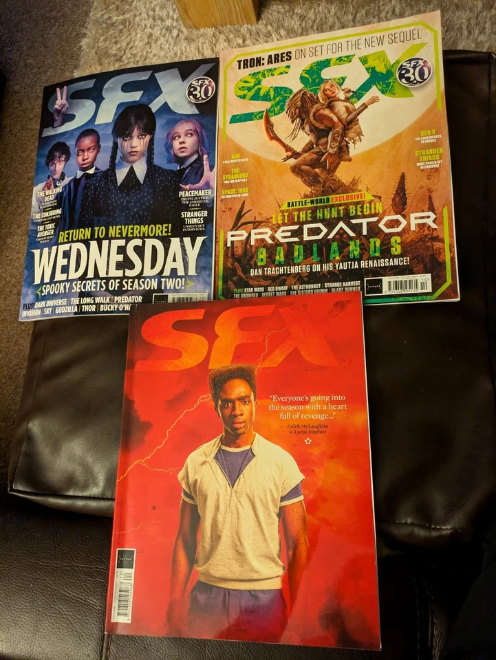 SFX magazine Dec 2025 Stranger Things issue 398, 395, 396. - Image 1 of 1