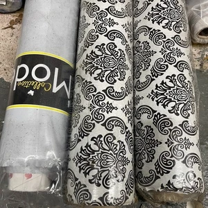 Damask Print PVC Plastic Fabric Waterproof Multi Use - Cut to any size Per Meter - Picture 1 of 1