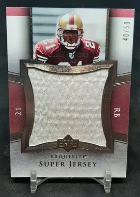 2005 UD Exquisite Collection #SJ-FG Frank Gore Rc Super Jersey Silver 40/50 - Image 1 of 2