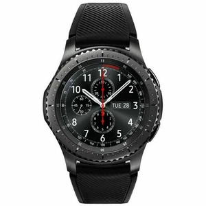 Montre connectée Bluetooth Samsung Galaxy Gear S3 Frontier 46 mm, noire, 98% neuve - Photo 1 sur 4