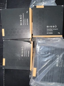 x9 Bissu Compact Powder #5 PEBBLE Long Lasting 8g Makeup Foundation Lot - Picture 1 of 4