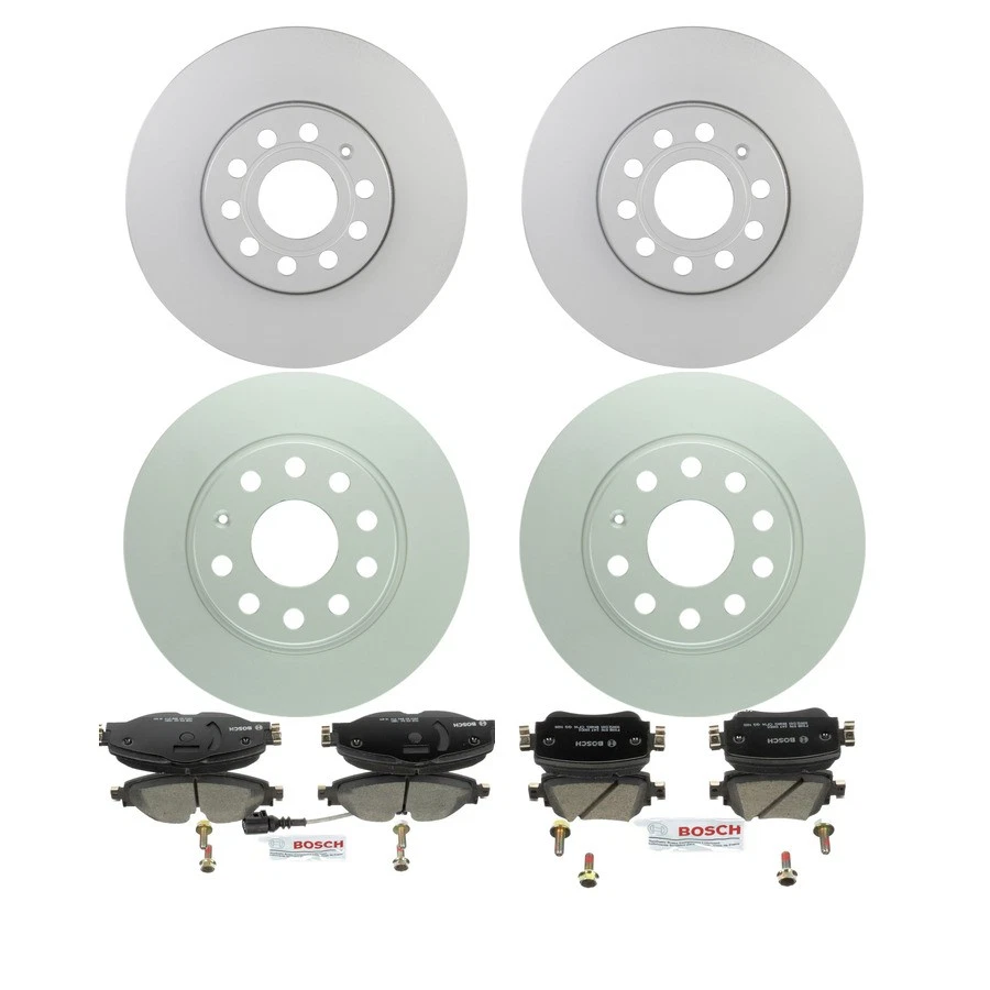 Bosch QuietCast Ceramic Brake Pad and Rotor Kit For 2015-2021 Volkswagen Golf - Изображение 1 из 4