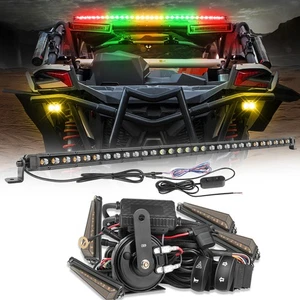 For 2017-2024 Can-am Maverick X3 30"Rear LED Chase Light Bar UTV Turn Signal Kit - Picture 1 of 24