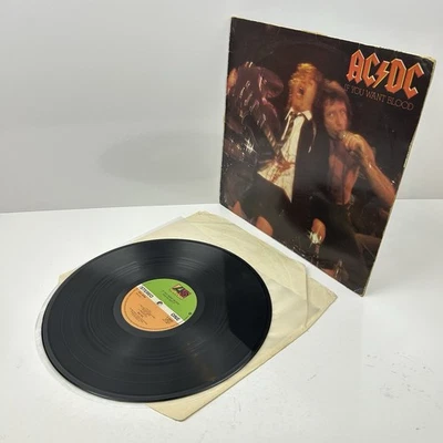AC/DC If You Want Blood You've Got It Vinyl LP 1978 UK Strawberry Press Album - Image 1 of 4