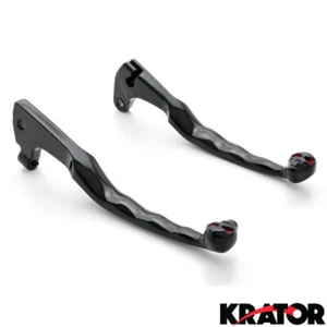 Black Skull Brake Clutch Hand Levers For Yamaha Virago 250 535 700 750 1000 - Picture 1 of 4