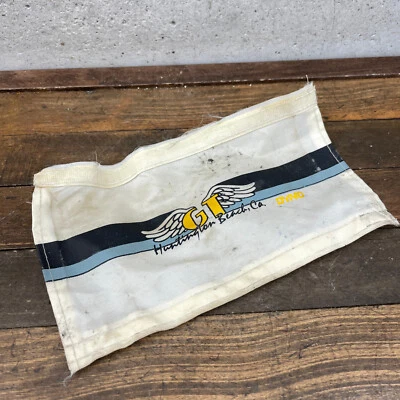 GT 车把垫 Huntington Beach Old School BMX 酒吧蓝色白色世界巡回赛 80 年代 — 第 1/4 张图片