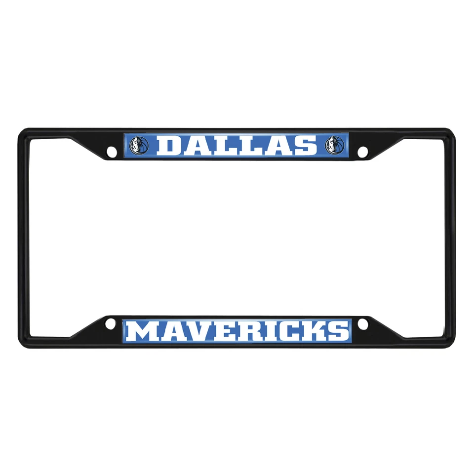 Fanmats NBA Dallas Mavericks Black Metal License Plate Frame