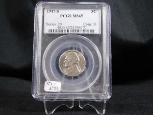 1947-S Jefferson Nickel - PCGS MS65 (17-279) - Picture 1 of 4