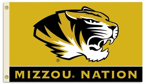 Missouri Tigers NATION Premium 3x5 Flag w/grommets Outdoor Banner University of Cover
