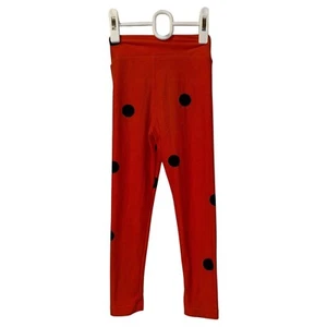 Lularoe Kids S/M Halloween Leggings, Orange w/ Black Polka Dots - Picture 1 of 9