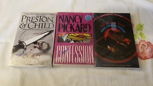 (3) - THREE SIGNED SOFTCOVER BOOKS by PHILLIPS, PRESTON & CHILD, PICKARD - Picture 1 of 1