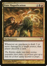 Pain Magnification Dissension HEAVILY PLD Black Red Uncommon MAGIC CARD ABUGames