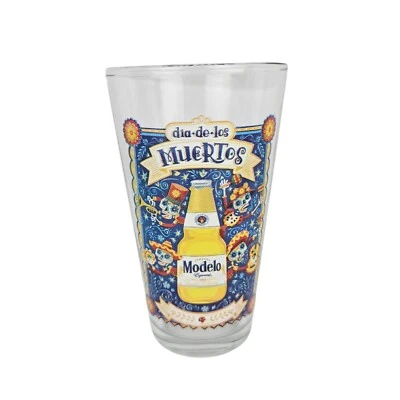 Vaso de cerveza de pinta especial Cerveza Modelo Dia-de-los Muertos Día de Muertos Foto 1 de 4