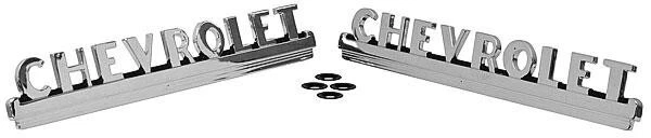 FRONT HOOD EMBLENS 1947-53 CHEVROLET TRUCK (CHROME Foto 1 de 1