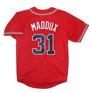 Greg Maddux Atlanta Braves Alternate Red Jersey Men's (S-3XL) - Picture 1 of 4