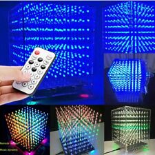3D LED Light Cube DIY Kits Music Spectrum 8S Electronic RGB With Template