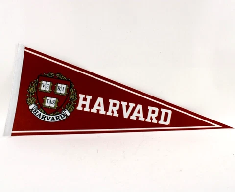 Harvard Crimson Pennant NCAA Classic Felt Premium 12 x 30" Official Collegiate Cover