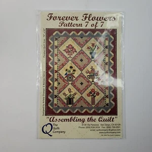 The Quilt Company Forever Flowers #7 Quilt Assembly Quilt Pattern Block 20x20 - Bild 1 von 3
