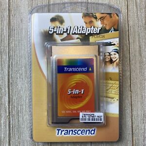 Transcend 5-in-1 Adapter TSOMADP5 Converts To PCMCIA Card Format Factory Sealed