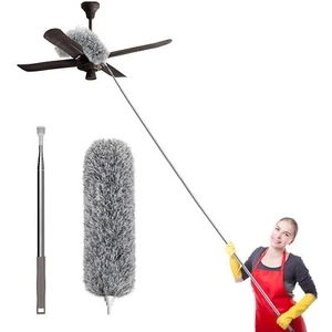 Extralong Dusters With Extension Pole 100inch For Cleaning Bendable Microfiber H - Picture 1 of 7