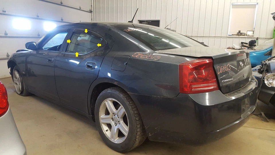 Dodge Charger 2008 conductor puerta trasera izquierda ventana de vidrio solamente Foto 1 de 1